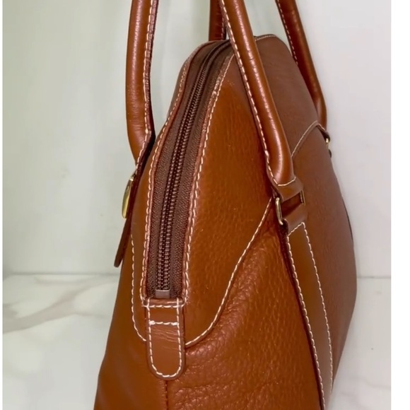 AUTHENTIC RARE (Vintage) BURBERRYS Leather top Handles Bag - Picture 6 of 8